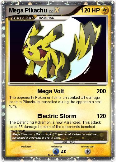 Pokemon Mega Pikachu