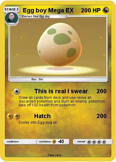 Pokemon Egg boy Mega EX