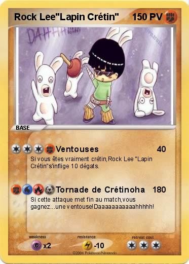 Pokemon Rock Lee"Lapin Crétin"