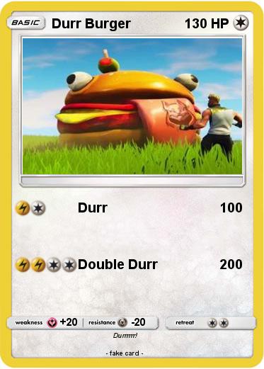 Pokemon Durr Burger