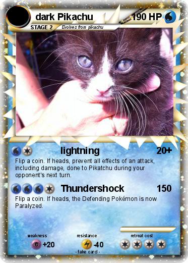 Pokemon dark Pikachu