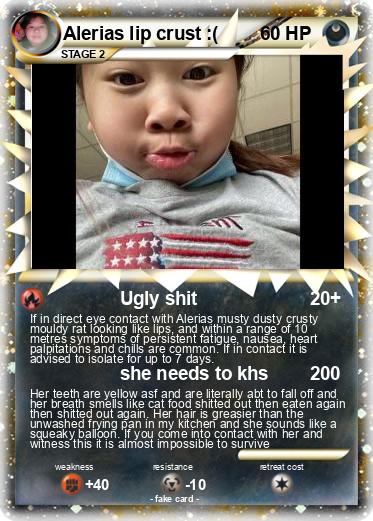 Pokemon Alerias lip crust :(