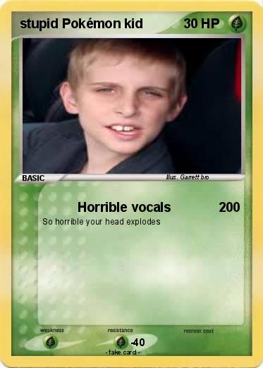 Pokemon stupid Pokémon kid