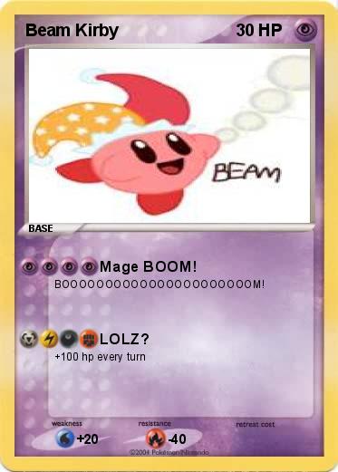 Pokemon Beam Kirby