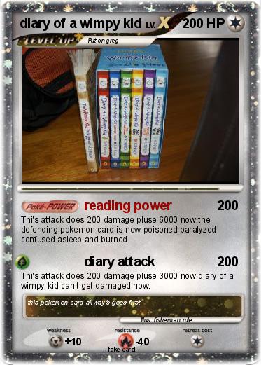 Pokemon diary of a wimpy kid