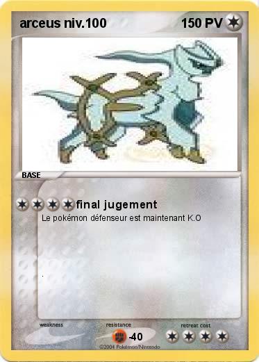 Pokemon arceus niv.100