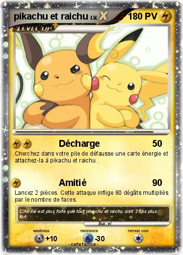 Pokemon pikachu et raichu