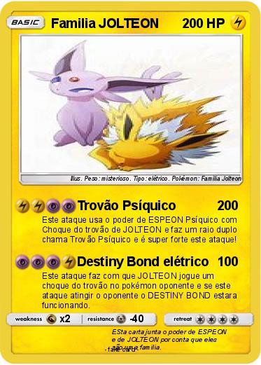 Pokemon Familia JOLTEON