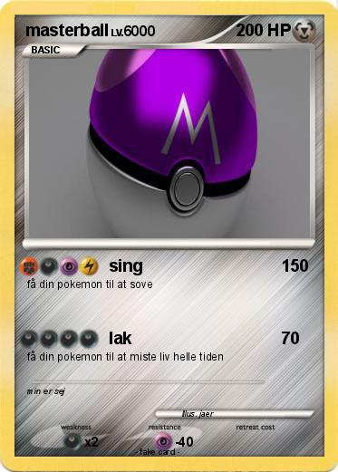 Pokemon masterball