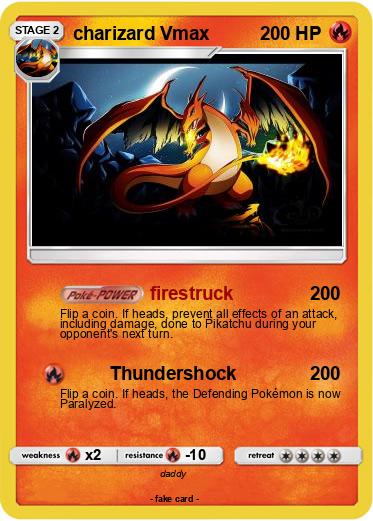 Pokemon charizard Vmax