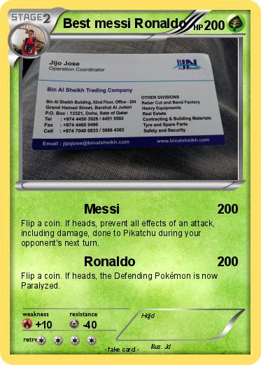 Pokemon Best messi Ronaldo