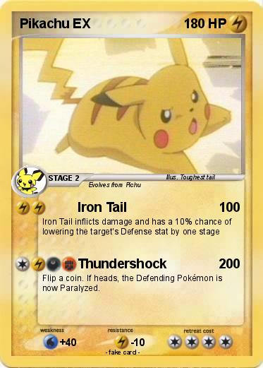 Pokemon Pikachu EX