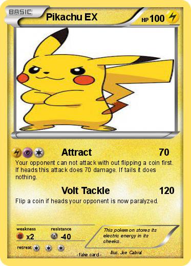 Pokemon Pikachu EX