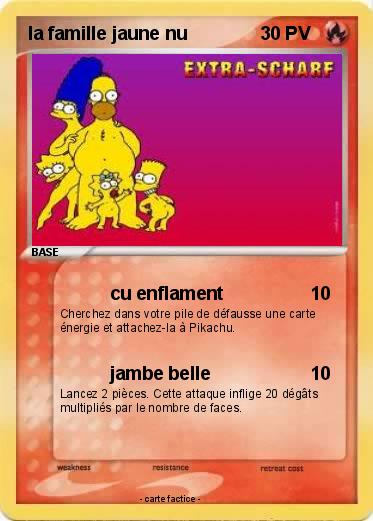 Pokemon la famille jaune nu