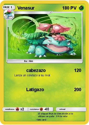 Pokemon Venasur