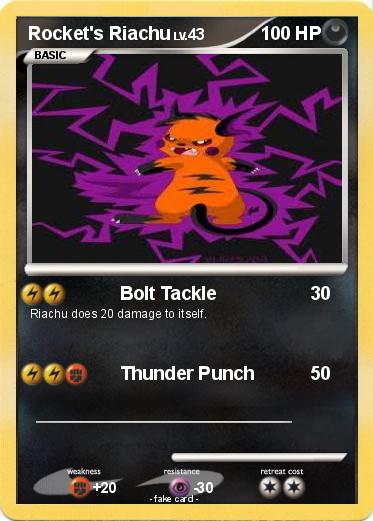 Pokemon Rocket's Riachu