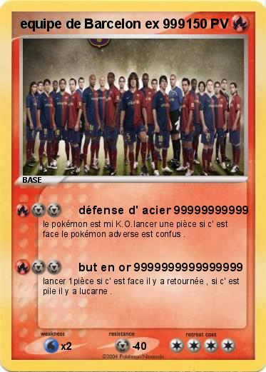 Pokemon equipe de Barcelon ex 999                     