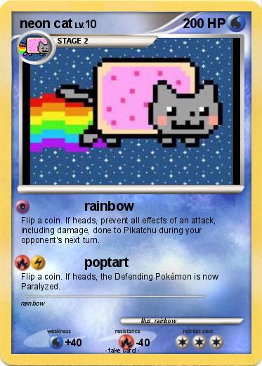 Pokemon neon cat