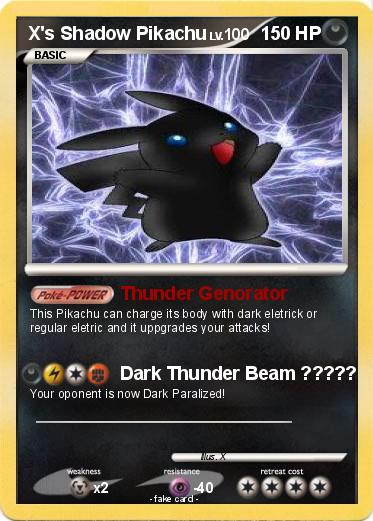 Pokemon X's Shadow Pikachu