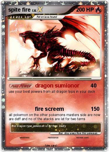 Pokemon spite fire