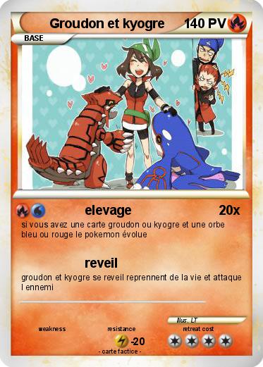 Pokemon Groudon et kyogre