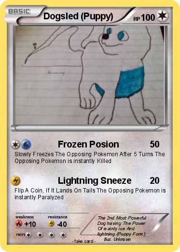 Pokemon Dogsled (Puppy)