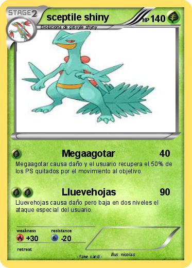 Pokemon sceptile shiny