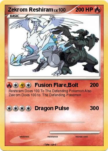 Pokemon Zekrom Reshiram