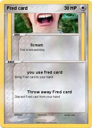 Pokemon Fred card