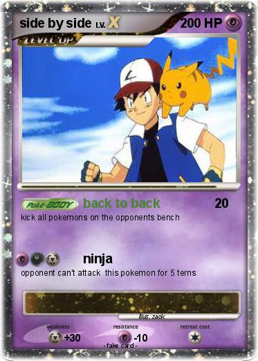 Pokemon side by side