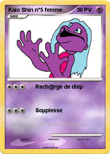 Pokemon Kaio Shin n°5 femme