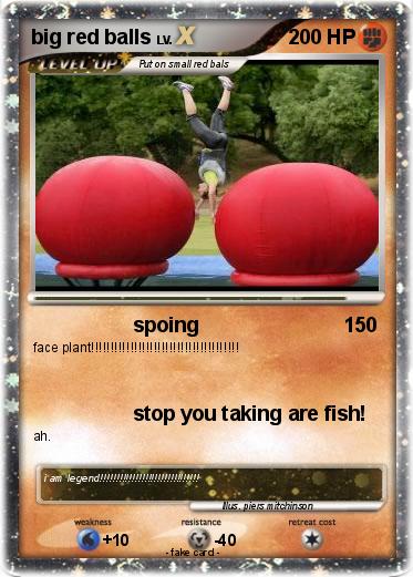 Pokemon big red balls