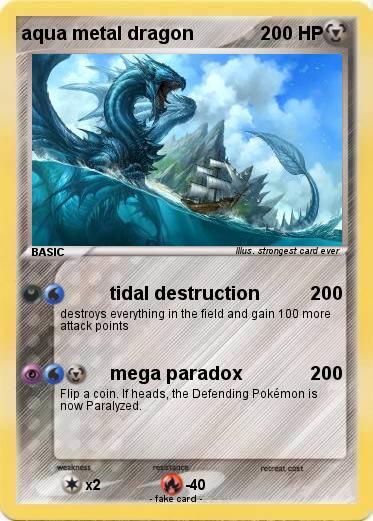 Pokemon aqua metal dragon