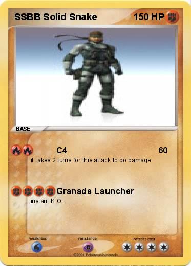 Pokemon SSBB Solid Snake