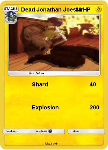 Pokemon Dead Jonathan Joestar