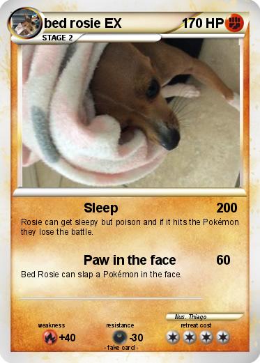 Pokemon bed rosie EX