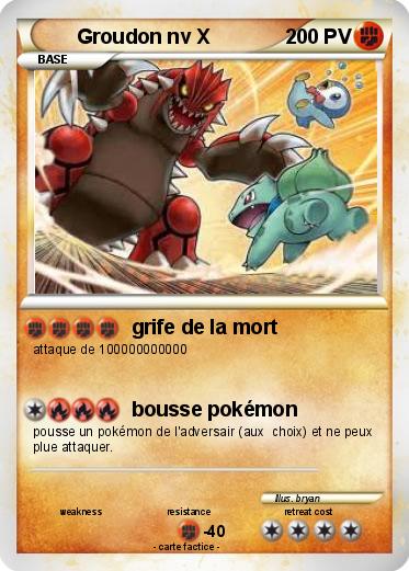 Pokemon Groudon nv X