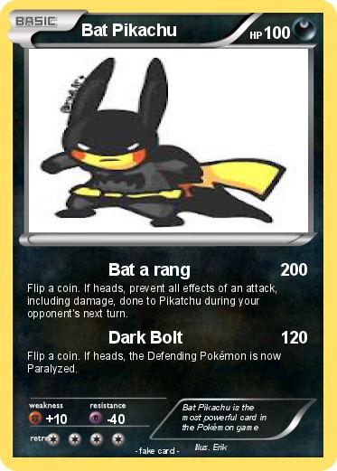 Pokemon Bat Pikachu