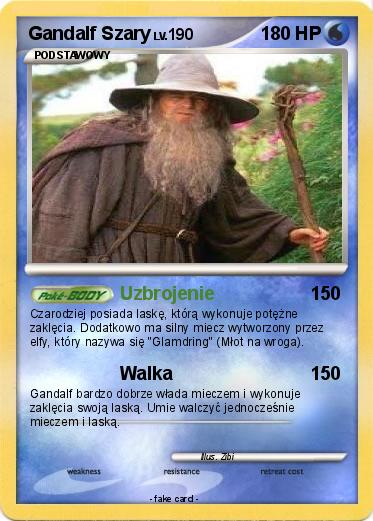 Pokemon Gandalf Szary