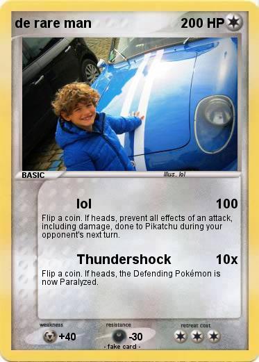Pokemon de rare man
