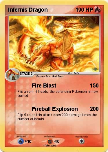 Pokemon Infernis Dragon