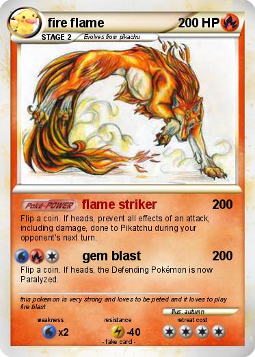 Pokemon fire flame