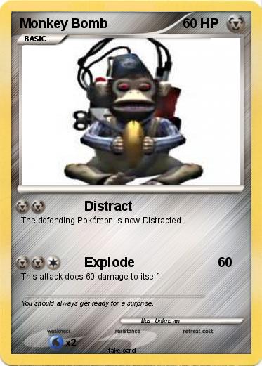 Pokemon Monkey Bomb