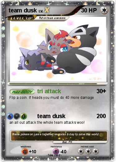 Pokemon team dusk