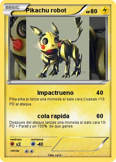 Pokemon Pikachu robot