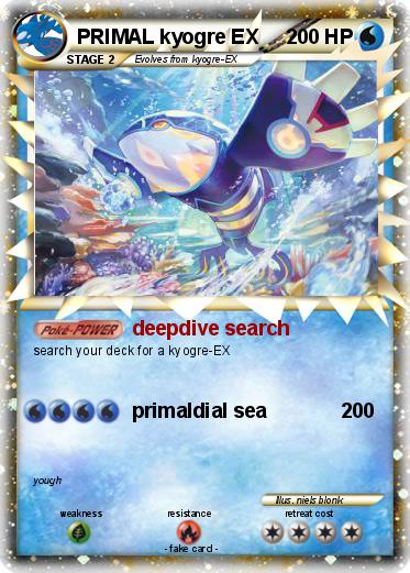 Pokemon PRIMAL kyogre EX