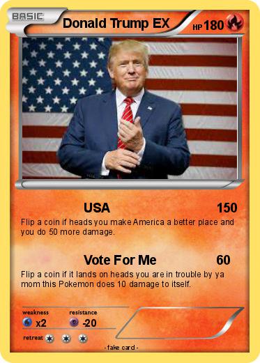 Pokemon Donald Trump EX