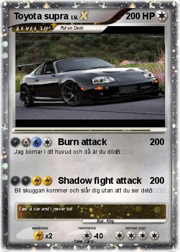 Pokemon Toyota supra