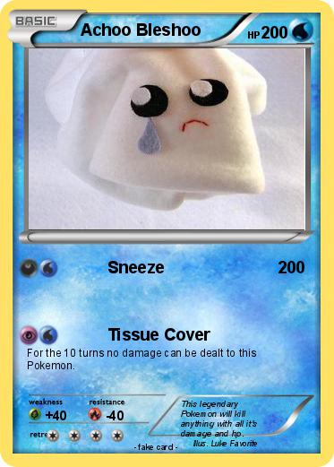 Pokemon Achoo Bleshoo