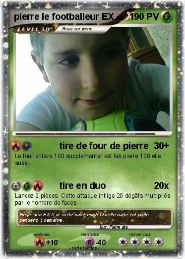 Pokemon pierre le footballeur EX